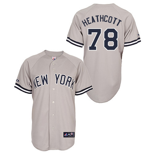 Slade Heathcott #78 Youth Baseball Jersey-New York Yankees Authentic Road Gray MLB Jersey - Click Image to Close